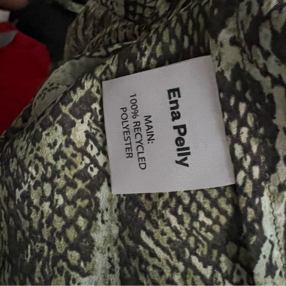 ENA PELLY green Python Utility belted maxi Shirt Dress 10 - Picture 10 of 10